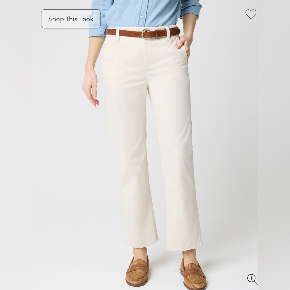 J. Crew Everyday Chino Pants sea salt white size 10 excellent